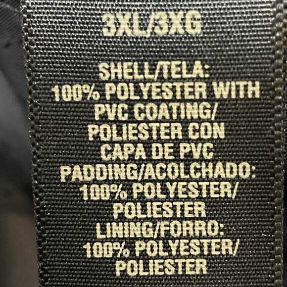 Arizona Matte Black Faux Leather Buttoned Collared Lined Vented Jacket Size 3XL - Picture 4 of 12